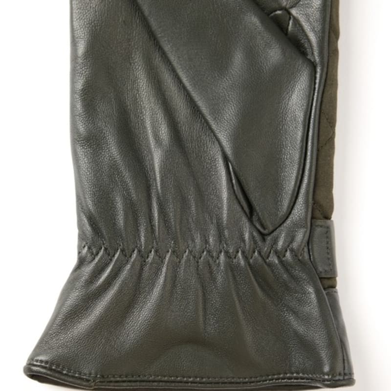 DENTS Bruton Кожаные мужские перчатки с сенсорным экраном - Оливковые