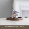Тарелка-украшение с кошкой, Милый смоляной котенок-подставка для благовоний, Модный арома-колпачок, Настольная аромалампа для чайной комнаты