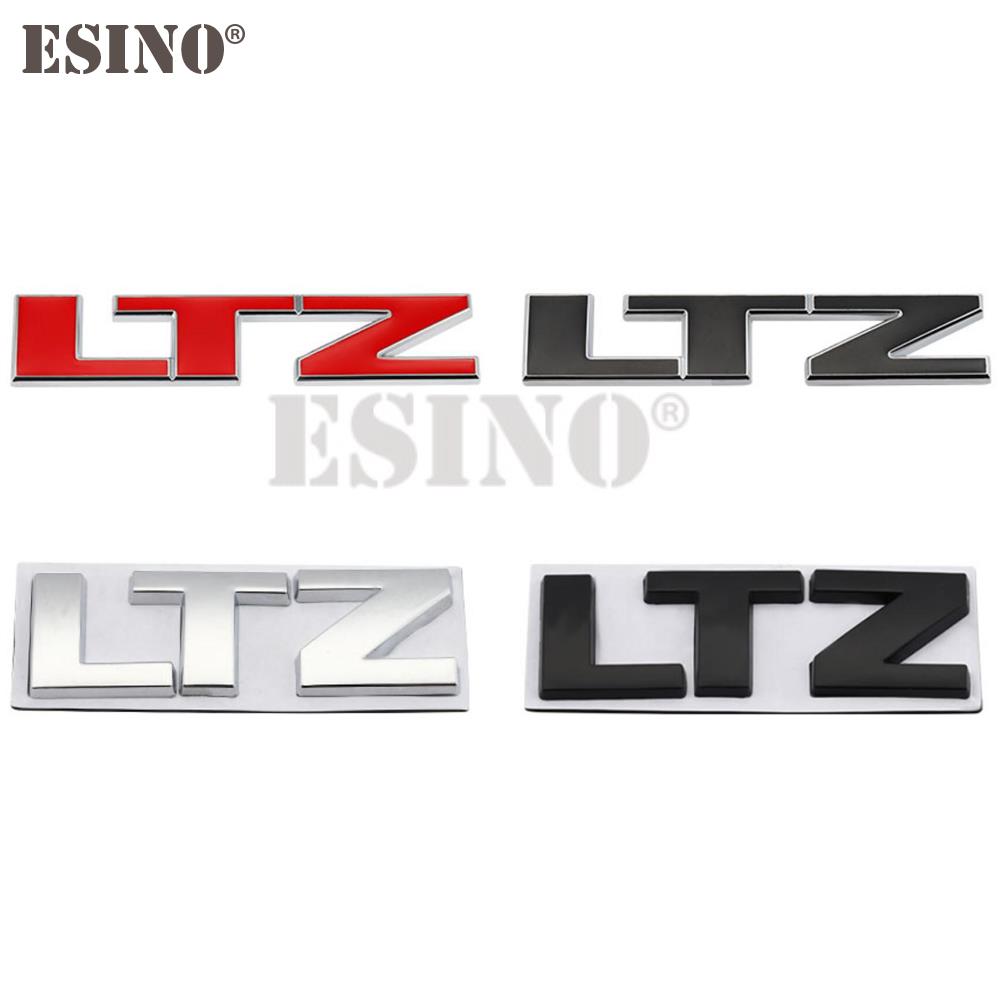 AABHC1 Car Styling 3D LTZ Metal Zinc Alloy Car Sticker Badge Body Rear Trunk Adhesive Decal Emblem for Chevrolet Silverado Cruze Spark