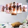 5 Piece My Hero Academia Two Heroes Movie Poster Canvas Paintings Wall Art Boku No Hero Academia The Movie Poster Wall Decor
