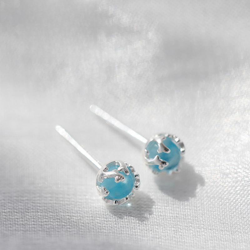 Серьги с кристаллами простые женские маленькие и универсальные серьги для женщин корейский стиль индивидуальные свежие серьги