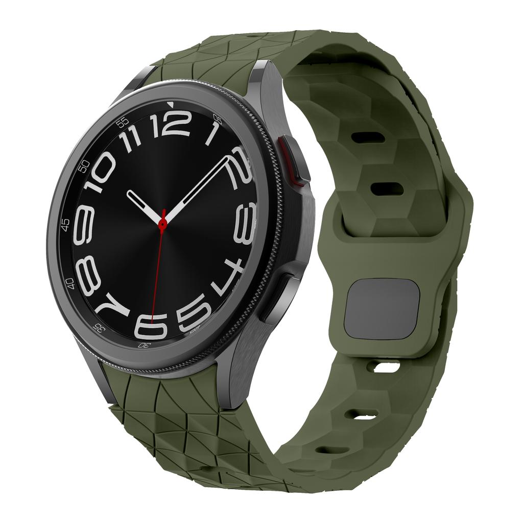 Силиконовый Ремешок Для Samsung Galaxy Watch 7 6 5 4 40мм 44мм Браслет С Рисунком Футбольного Мяча Ремешок Для Часов 6-4 Classic 47мм 46мм