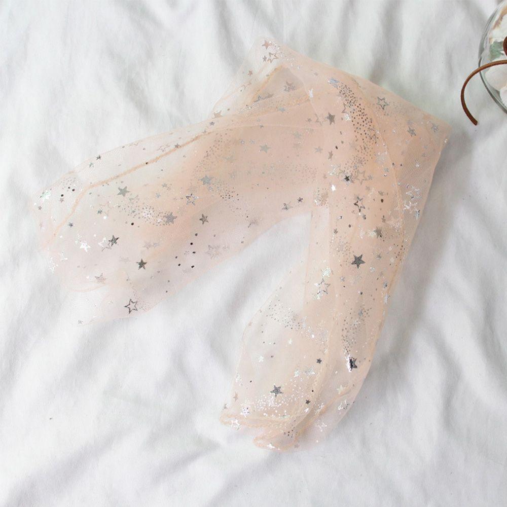 Summer Candy Colors Ladies Women Shiny Stars Glitter Women Socks Transparent Fishnet Socks Hosiery