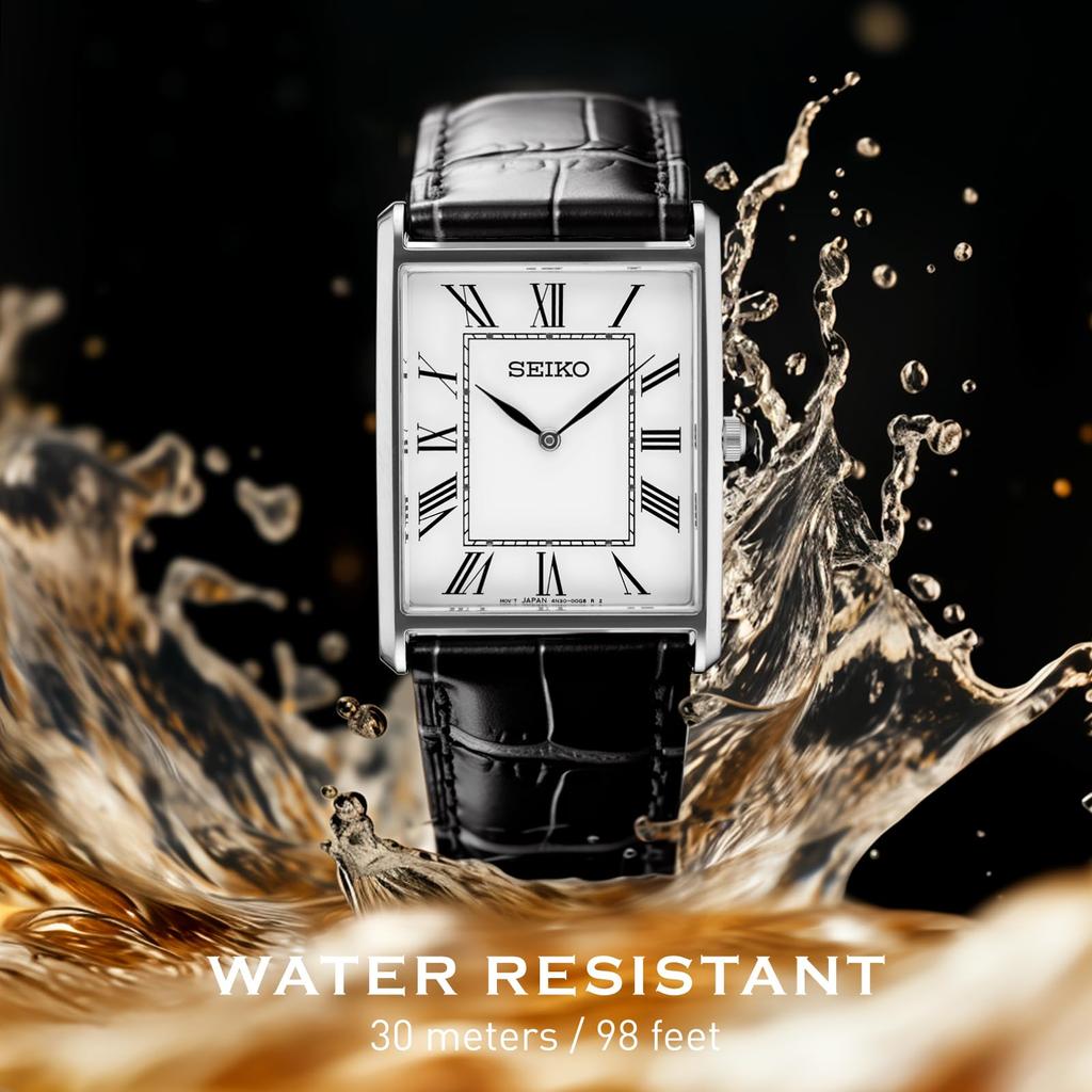 Товар SEIKO Seiko Essentials SWR049 Часы Reimport Analog Белый Белый Черный Кожаный Ремень Мужские Женские