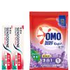 Набор: Зубная паста Sensodyne Fresh Mint и стиральный порошок Omo