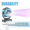 XPOWER FM-68W Misting Air Cooling Fan Powered Personal 360 Rotatable Spray Fan for Home Office Camping Travel Jobsite Axial Fan