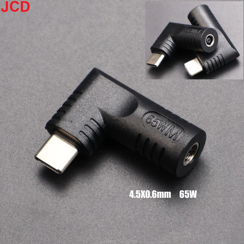 JCD 65W Адаптер питания для ноутбука Разъем-переходник USB Type-C Female на DC Male Jack Для Lenovo HP DELL ASUS
