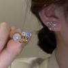 Korean Micro-Inlaid Pearl Silver Needle Earrings - 2023 Trendy and Elegant Design for Women