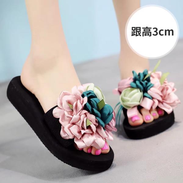 Fashion Flower Female Shoes Slippers Soft Slides Fashion Summer Clogs Woman 2025 Comfort Luxury Beach Flat Floral  Shoes Women Slippers