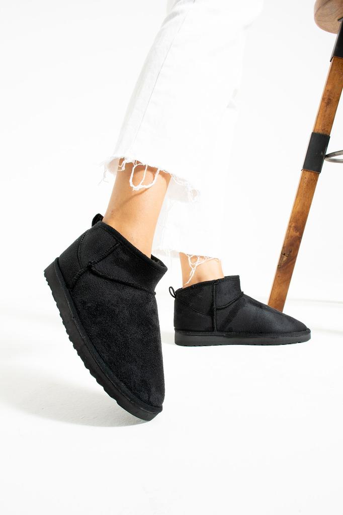 Men's Fashion Suede Flat Heeled Boots Bootie Ultra Mini Tan Suede Ankle Boots with Hairy Inside Flat Sole Shoes