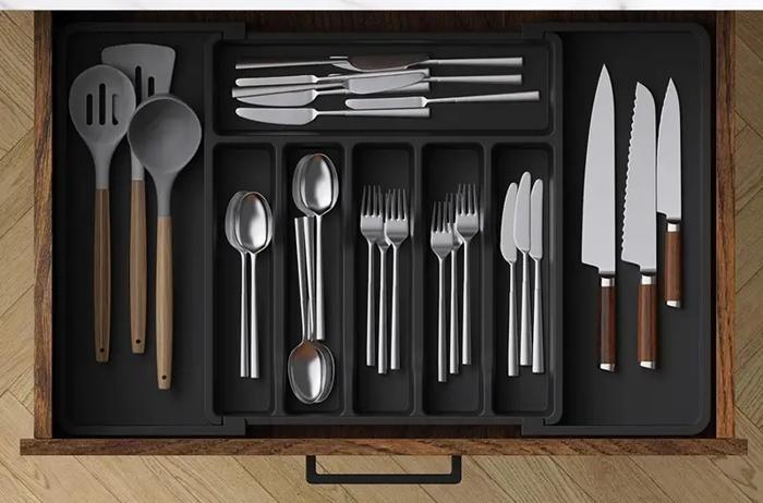 Drawer Insert Cutlery Organizer Extendable 38x57cm
