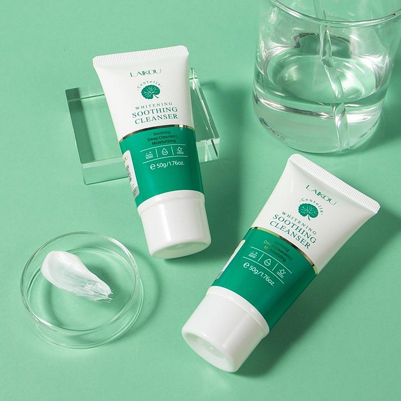 LAIKOU Успокаивающая пенка для умывания с центеллой CICA, очищающая пенка для глубокого очищения пор, 50 г