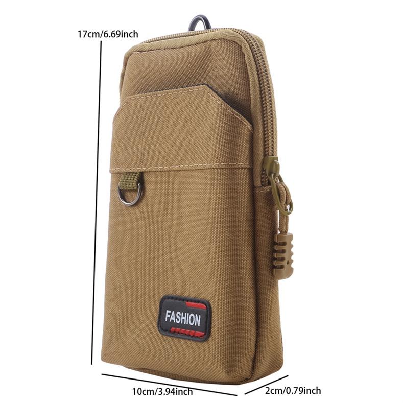 Vertical Single/Double-Layer Mountaineering Buckle Waterproof Belt Waist Bag Outdoor Running Mobile Phone Bag For Men