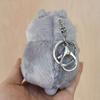 Kawaii Cute Soft Hamster Keyrings Keychains Fluffy Trinkets Car Handbag Pendant Key Chian Ring Holder Birthday Gift