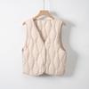Пуховый жилет-подстежка, новый, с V-образным вырезом, тонкий, внутренний, короткий жилет, тренд