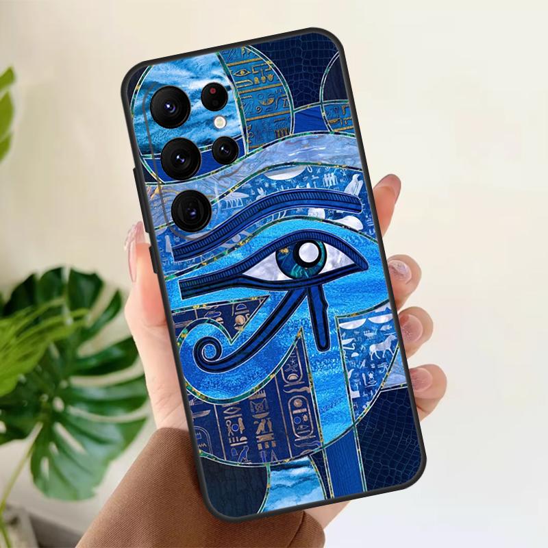Egyptian Eye of Horus Art Soft Case For Samsung Galaxy S25 Ultra S21 S22 S23 S24 Plus S9 S10 S20 FE S24 FE Phone Cover