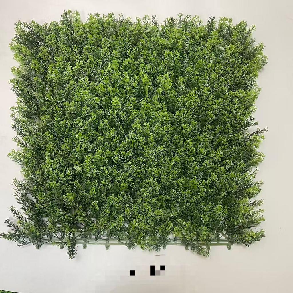 50×50cm Artificial Green Plant Wall - Plastic Vertical Garden, Fake Flower Wall, Synthetic Turf Background