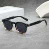 New Leisure Luxury Thick Framed Sunglasses Classic Square Small Frame Uv Resistant Street Photography Uv400 Shades Glasses
