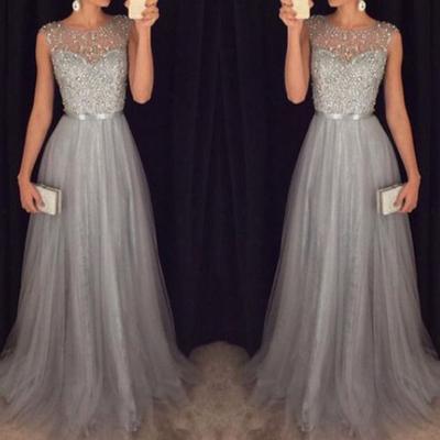 Женское вечернее платье Прозрачная сетка Блестящая пайеточная лоскутная работа Облегающее талию Без рукавов Нарядное