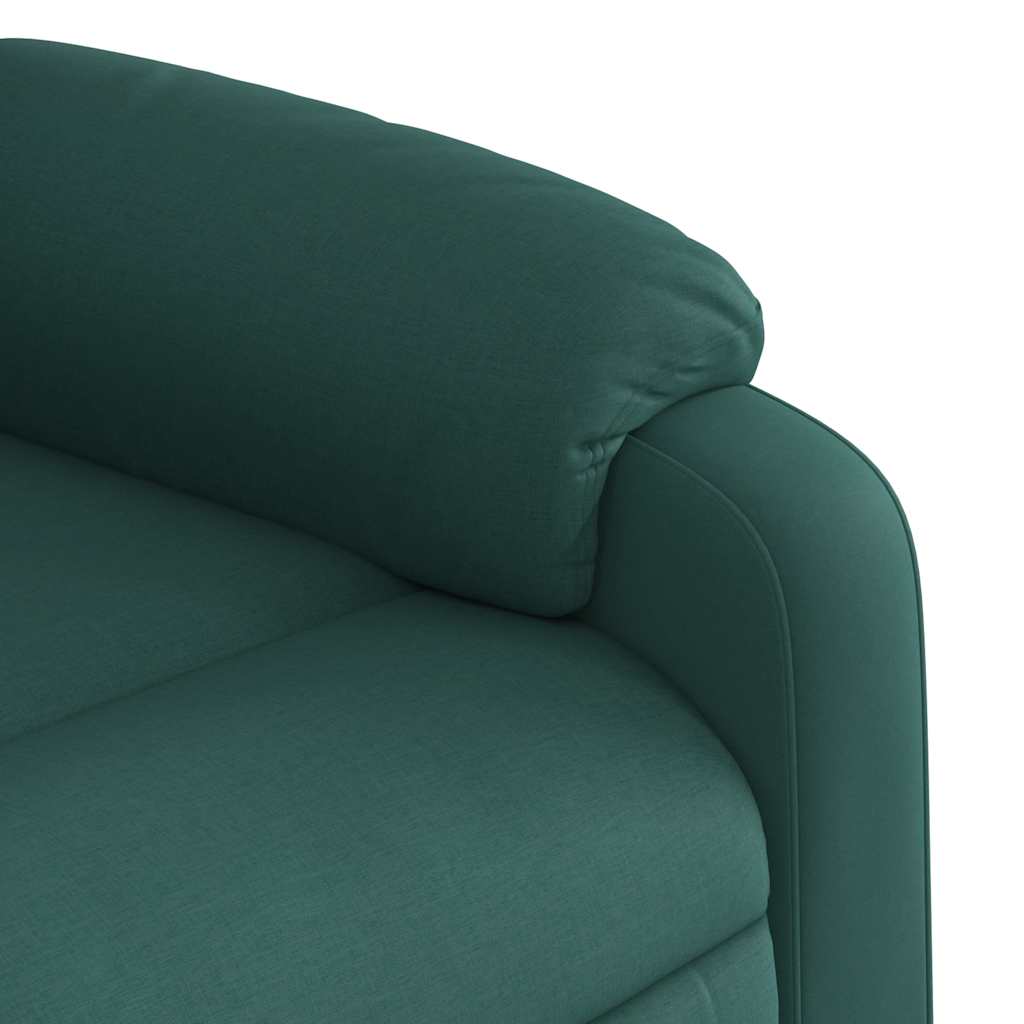 Massage Relax Chair Dark Green Fabric