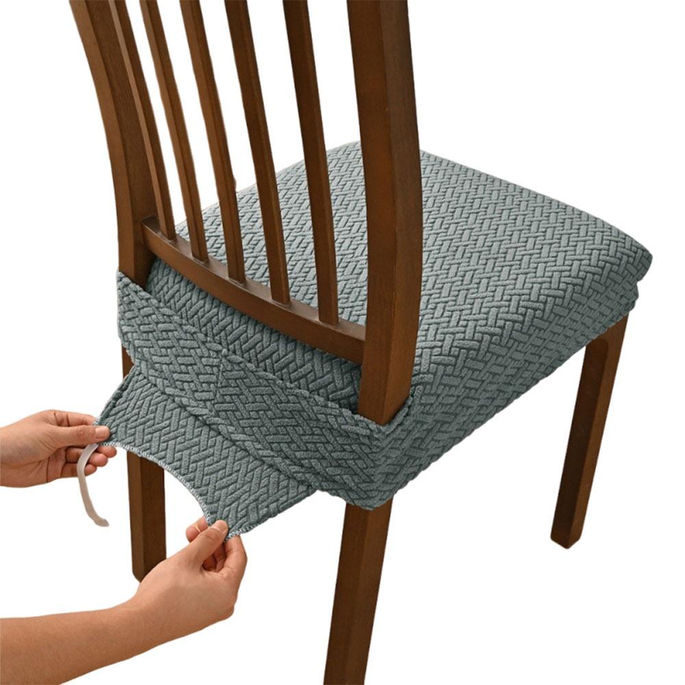 Minimalist Anti-slip Chair Cushion Cover Elastic Soft Chair Slipcover Washable Anti-dirty Seat Protector Dining Chair