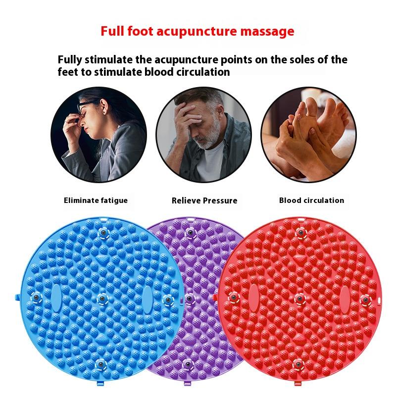 Нескользящий округлый тренажер для стоп, массажный коврик для фитнеса, тренажер для икр, физиотерапия, пластина для растяжки ног, спорт и развлечения