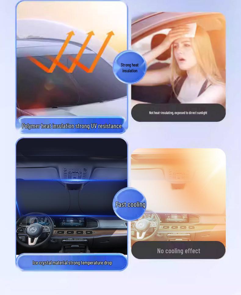 Автомобильный зонт-шторка Geely для теплоизоляции и защиты от солнца (Xingrui, Xingyue, LS Boyue, Emgrand GS, Binyue, Borui, Binrui)