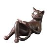 Toyosekisou Antique-Style Cat Reading Art 11027