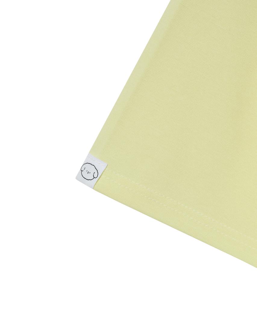HIWITH Happy T-Shirt_Light Yellow