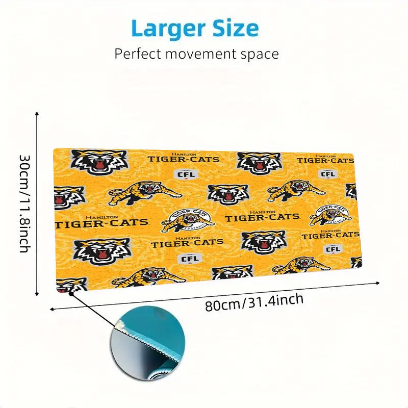 Hamilton Tiger-Cats Color Mouse Pad Large Gaming Table Cushion Non-slip Laptop Tablet Big Mousepad XXL Mat Mini PC Playmat With Lock edge