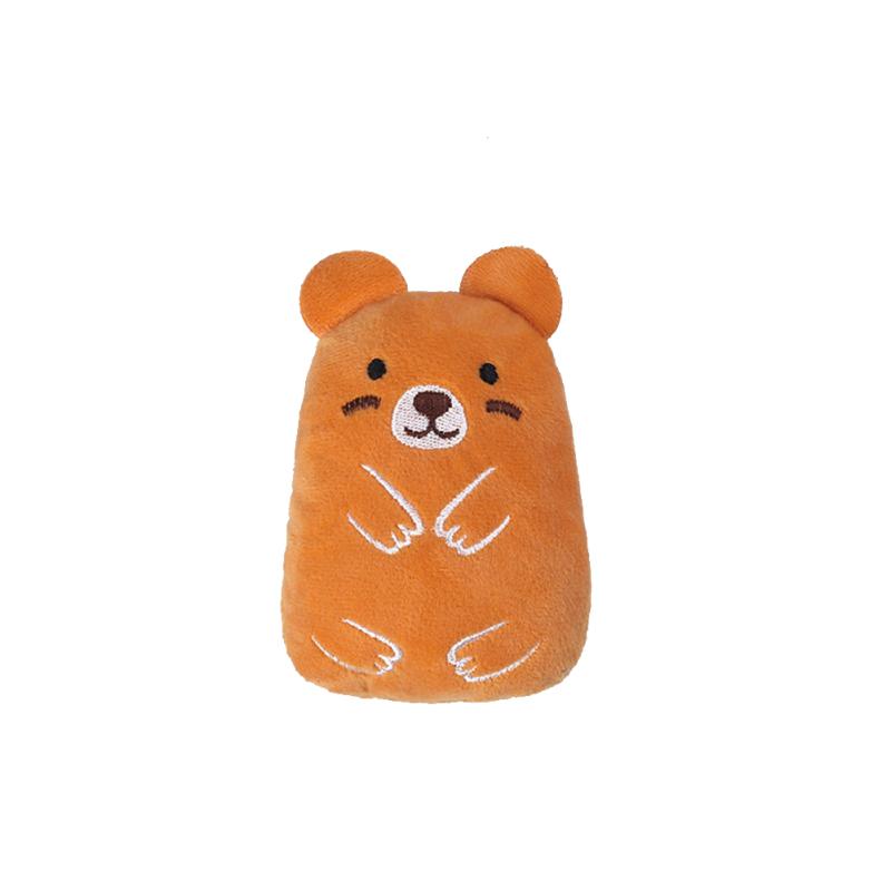 Игрушка Кошачья мята Мультяшная в форме животного Звуковая Устойчивая к царапинам Плюшевая Игрушка с ароматом кошачьей мяты