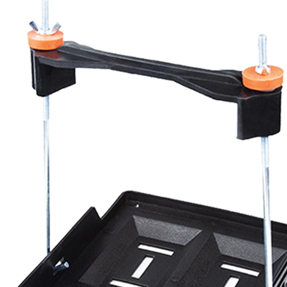 Universal Battery Tray Adjustable Clamp Holder Heavy Duty Mounting Base For Battery, Car Truck RV Boat Marine Trailer