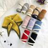 Beautiful Mini Scarves for Woman Girls Fashionable Triangle Scarf Outdoor Windproof Neckerchief Autumn Winter Popular Scarves