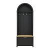 Multifunctional Coat Cabinet with Shoe Rack, Shelf & Hooks – Hall Tree for Entryway, Durable MDF Body, Modern Design, Sturdy Iron Legs, Storage