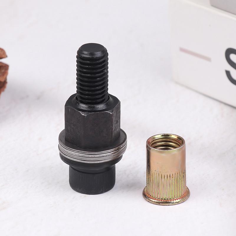 Набор ручного инструмента для заклепочных гаек 10 шт., ручной заклепочник с насадками для гаек M3-12 для самостоятельного ремонта и установки, простой в использовании аксессуар