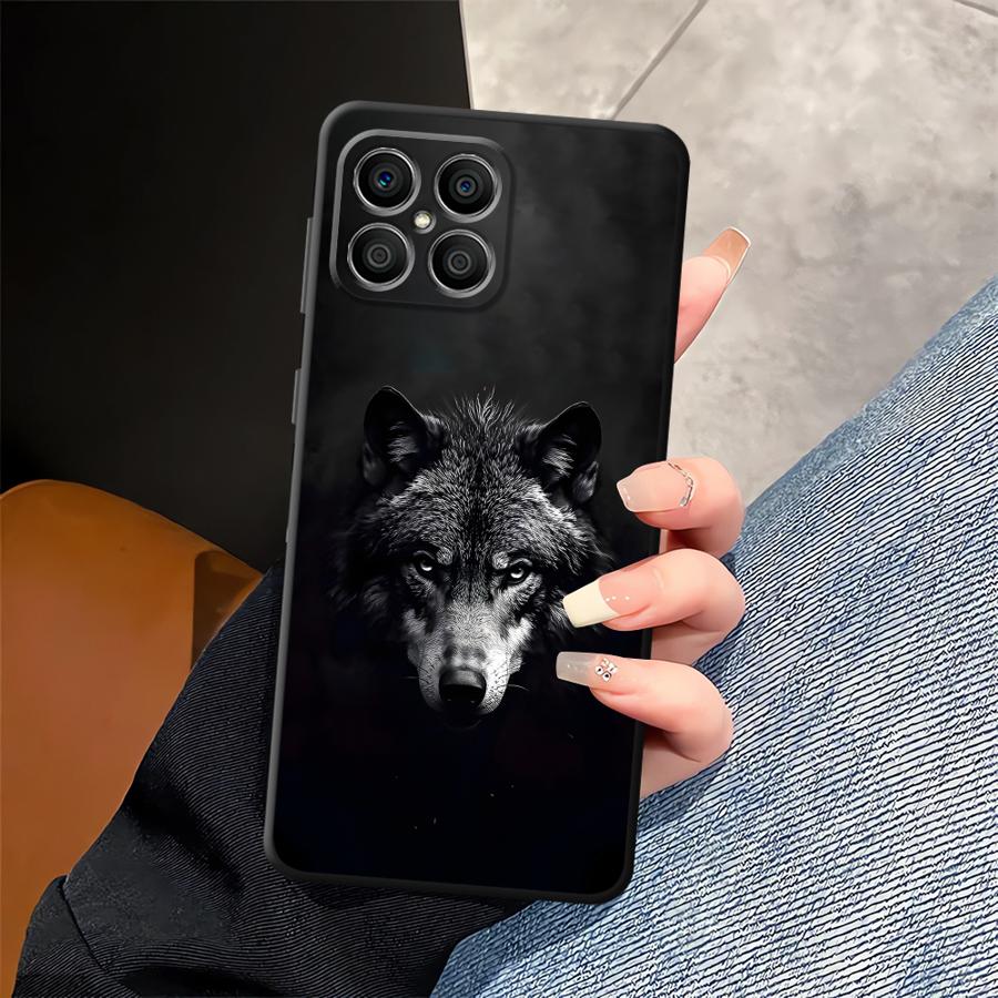 Крутая мультяшная волчья funda чехол для телефона для Honor X5b X7 X8 200 400 Lite Magic5Lite 90 70 X6 8X X9a