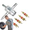 Multipurpose Valve Core Set Tire Valve Core Tool Valve Core Removal Tool Compact Tire Repair Kit Tire Removal Tool for Daily