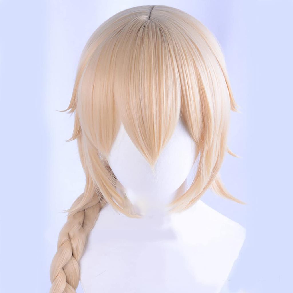 [milky Time] Fate Apocrypha Ruler Joan of Arc Uniform Cosplay Costume with Wig (L) for Halloween