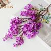 5Pcs Artificial Babysbreath 5 Fork Realistic Fake Silk Flower Wedding Party Home Office Table Centerpiece Faux Floral Branch Decoration