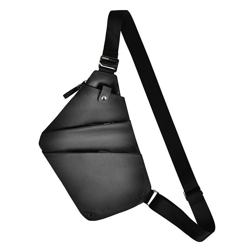 Кожаная нагрудная сумка, мужская модная сумка через плечо Slant Straddle Gun Bag, водонепроницаемая нагрудная сумка из натуральной кожи