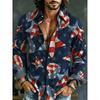 Fashion Unisex Shirts Ethnic Floral 3D Print Tops Fashion Casual Party Tops Men's Women's Long Sleeved Shirt Unisex Clothing Top