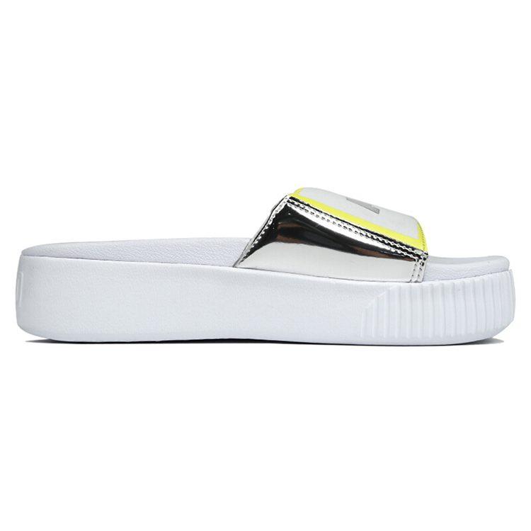 Puma Платформенные шлепанцы Tz 'White Silver' Женские 369421-01