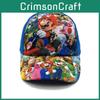 Bros Mario Super Pattern Kids Baseball Cap With Breathable Cotton For Summer