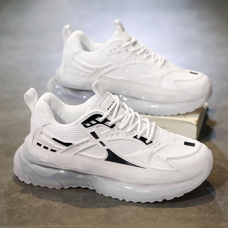 Модные мужские сетчатые кроссовки на открытом воздухе на платформе для тенниса, нескользящие, удобные, дышащие, повседневные, для бега, модные туфли для тенниса Para Hombre