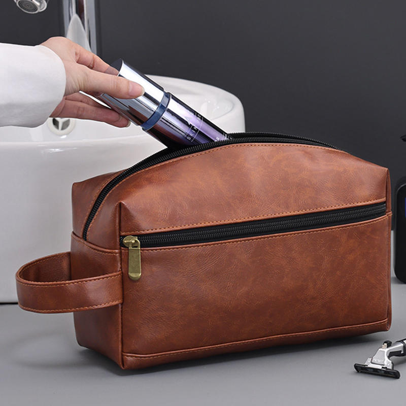Fashion Retro Toiletry Bag Lightweight Multi-Purpose Storage Bag Travel Men's Handbag for Toiletries Organization Casual Outings & Short Trips