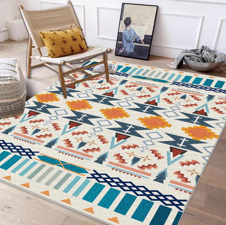 Moroccan Style Carpet: Versatile Floor Mat for Living Room, Bedroom, Coffee Table, Bedside, and Study