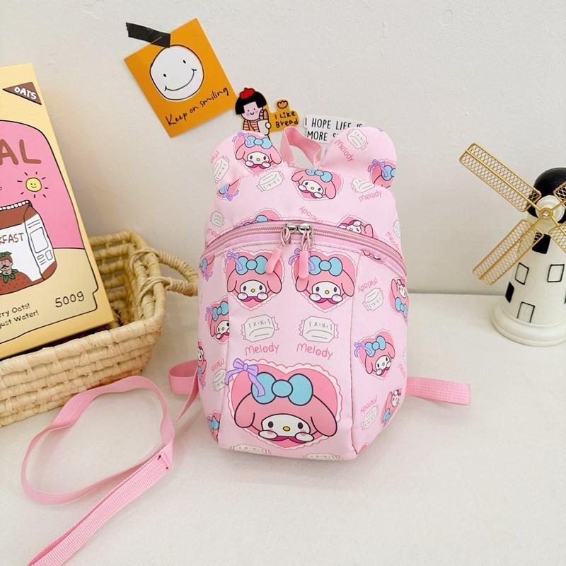 Adorable Cartoon Bunny Toddler Backpack Ultra Lightweight Pu Material Cute Print Design