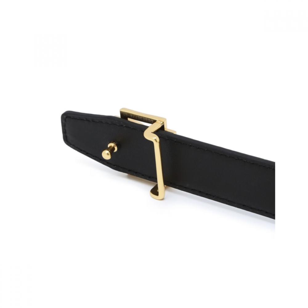 DakS Black 4d Gold Buckle Hook Cowhide Women S Belt Dbbe5f778bk