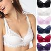 Women's Fashion Sexy Lace Deep V Push Up Shaping Padded Brassiere Bras