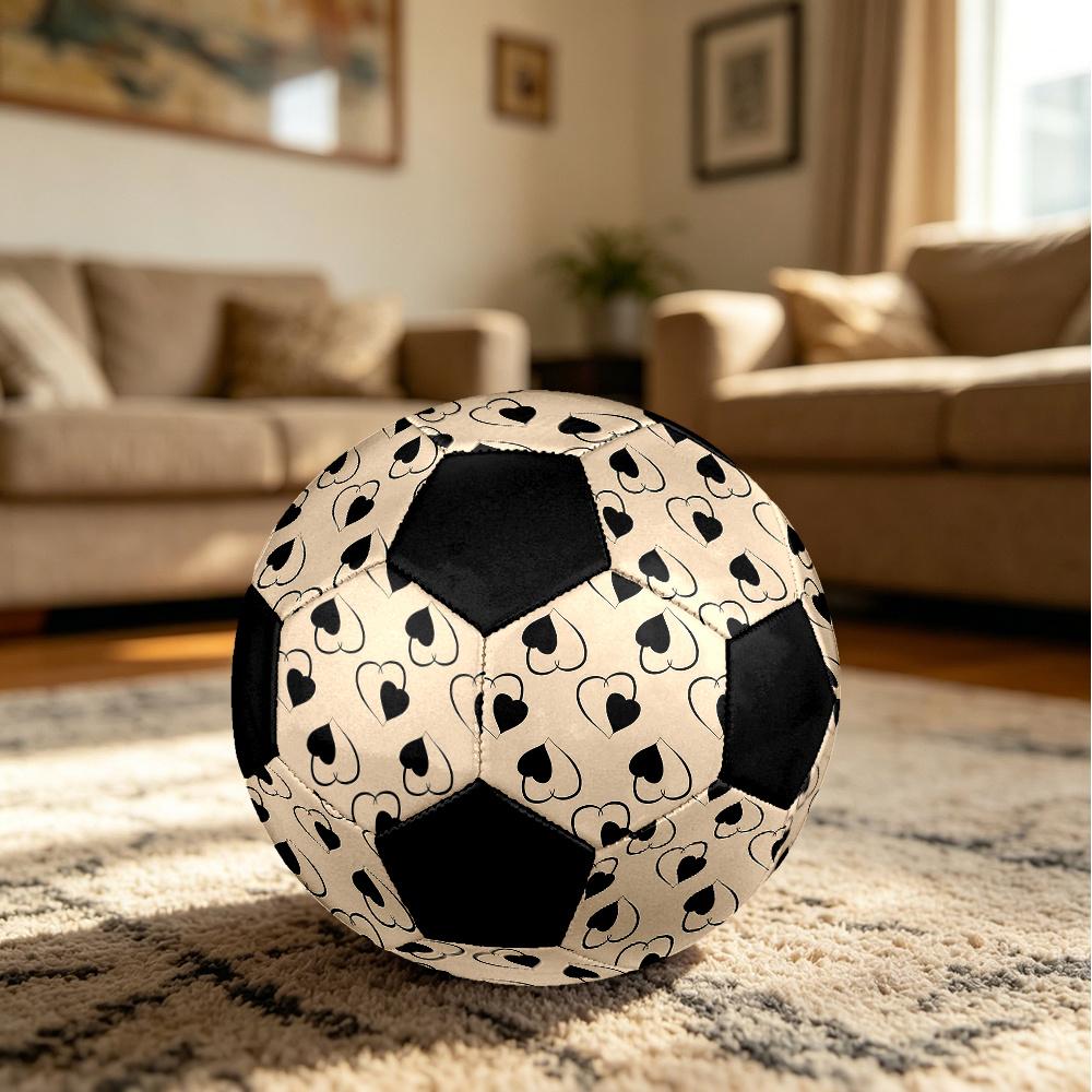 1PC Heart Love Soccer Ball Size 5 Football Machine Sewn Indoor/Outdoor Universal Football A20